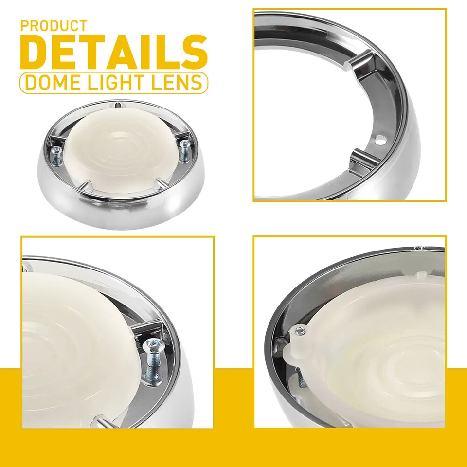 Nuevo para Ford Falcon Comet Fairlane 1961 a 1965 lente de luz domo y bisel Foto 2 de 4