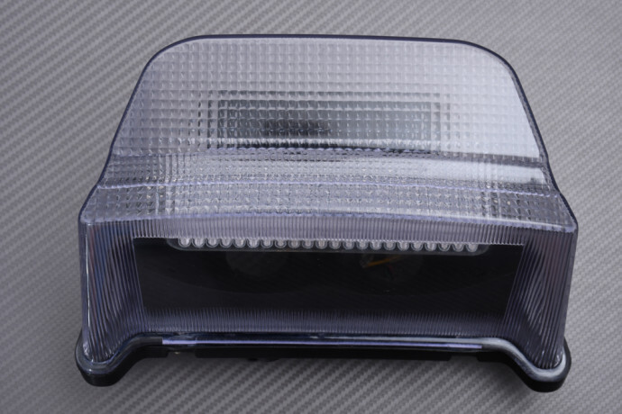 Feu LED transparent pour Kawasaki ZRX 1100 avec clignotants intégrés étanches
