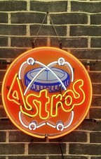 Houston Astros World Series 24"x24" Neon Light Sign Lamp With HD Vivid Printing