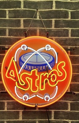 Houston Astros World Series 24''x24'' Neon Light Sign Lamp With HD Vivid Printing