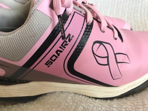 SQAIRZ Golf Shoes Sneakers Breast Cancer Game Country Club Sportswear PINK US 9 - Picture 3 of 23