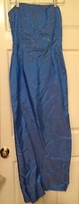 NEW JESSICA MCCLINTOCK Embroidered Strapless Dress Ball Gown Maxi Formal Size 7