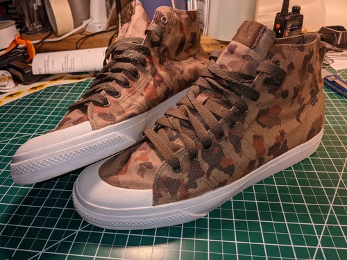 Skate Shoes Camo Camouflage Pattern 