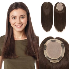 Women Top Pieces Human Remy Hair Topper Silk Top Systems 16'' Chinese Hair TP29