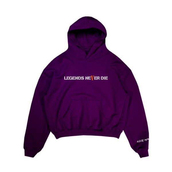 Vlone×Juice Wrld★プリント パーカー Neon Hoodie Juice Wrld x Vlone Hoodie - Black – Urban Necessities
