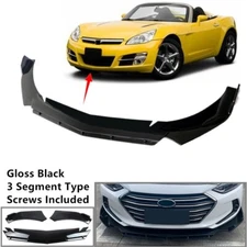 Universal Fit For Saturn Sky 07-10 Front Lower Lip Splitter Spoiler Black 2Layer