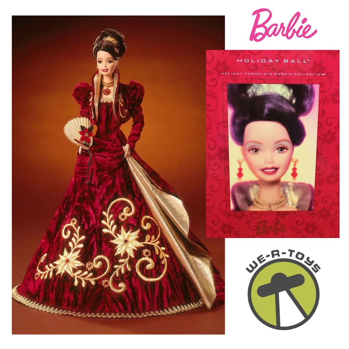 Barbie Holiday Ball Porcelain Doll 1997 Mattel 18326 eBay