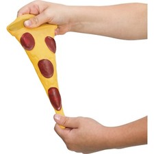 ToySmith Pizza Slice Soft Squishy Stretchy Fidget Toy Sand Filled Sensory New