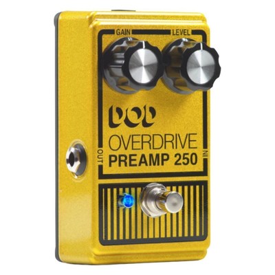 DigiTech DOD250 13 250 Analog Overdrive Preamp Effect Pedal Yellow