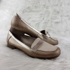 ANNE KLEIN iFlex Vittorio Gold Slip On Casual Flats Womens Size US 6M