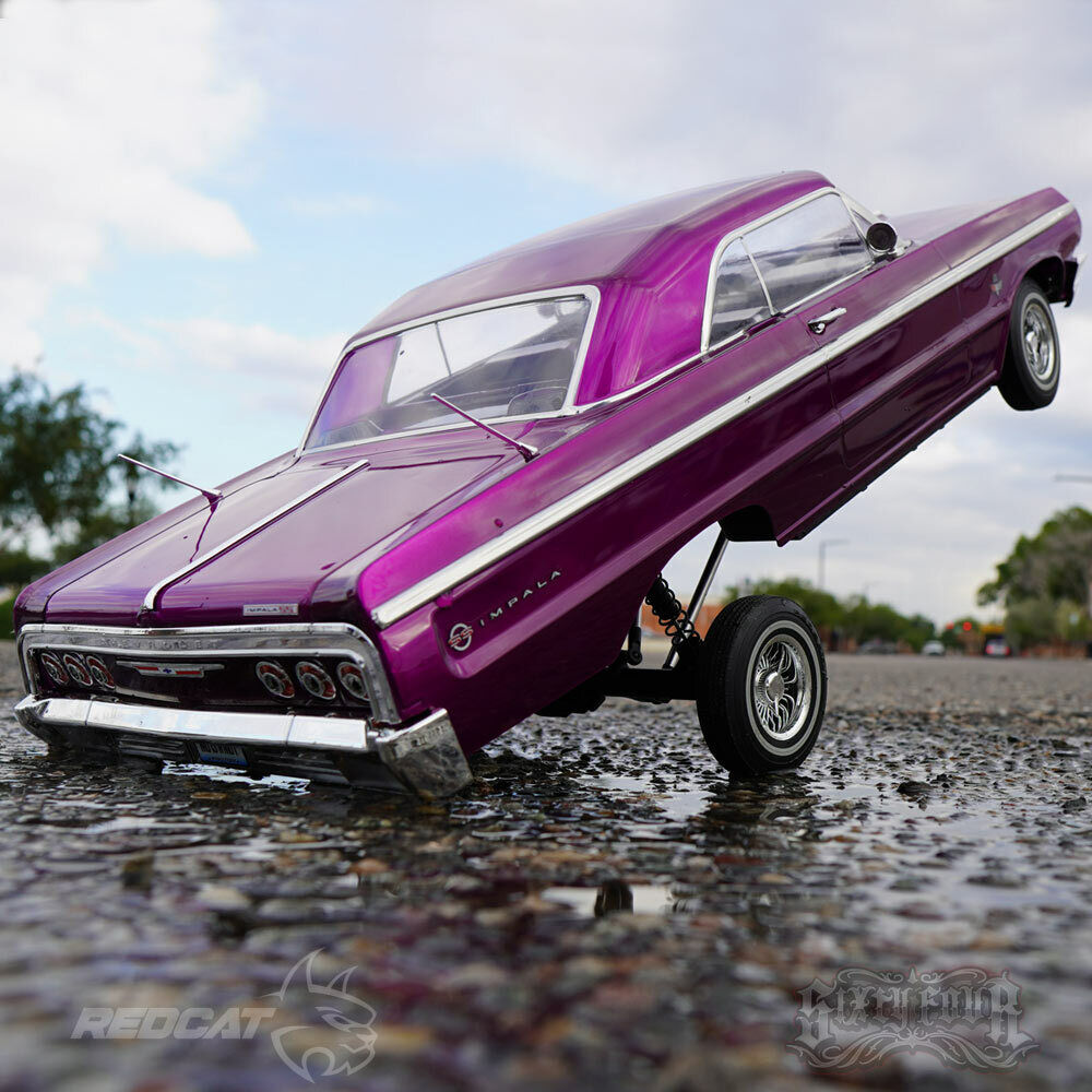 REDCAT SIXTYFOUR RTR RC CAR 1:10 1964 CHEVY IMPALA HOPPING LOWRIDER PURPLE KANDY