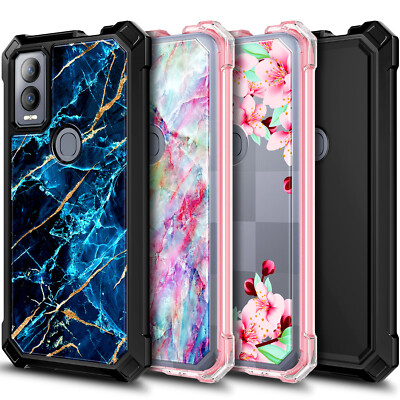 For Cricket Magic 5G / AT&T Propel 5G Case Built-In Screen Protector Phone Cover