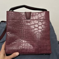 Borsa a tracolla Jen & Co. Vegan in pelle omologata PETA bordeaux.