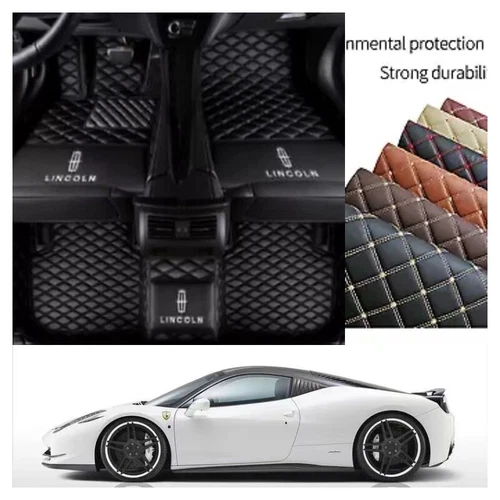 For Lincoln Nautilus Car Floor Mats Waterproof PU Leather Carpets Auto Liners - Bild 6 von 35