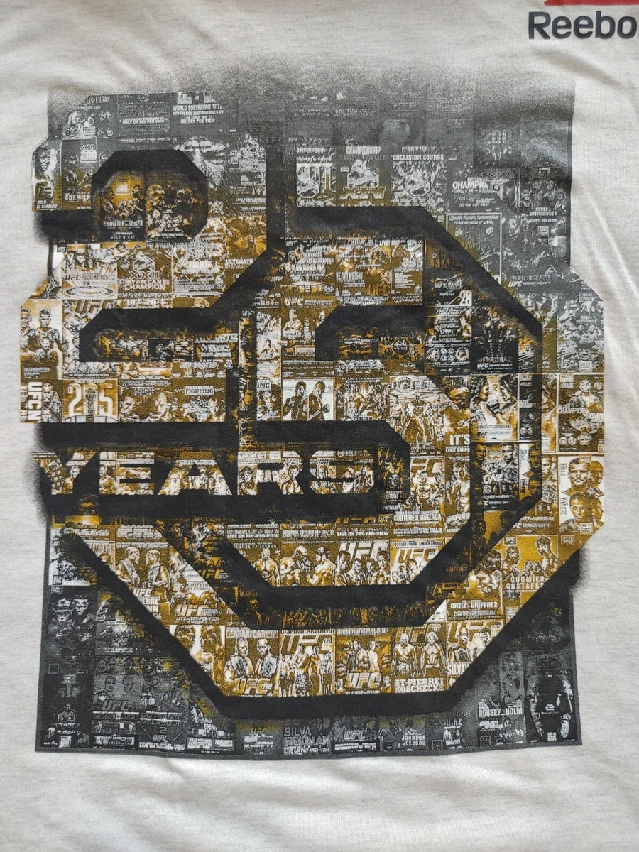 UFC 25 years Reebok Medium T shirt jersey