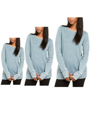 Ideology Damen Split Crossover-Oberteil Goblinblau UVP £34,99 - Ausverkauf