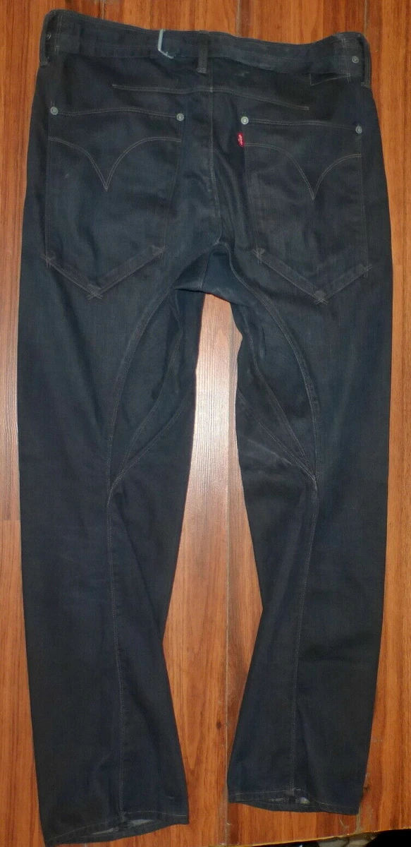 RARE MENS LEVIS EUROPE ENGINEERED BUCKLE BACK TWISTED JEANS SIZE 34X34 | eBay