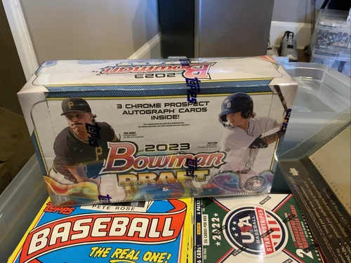 2023 BOWMAN DRAFT CHROME BASEBALL JUMBO HOBBY BOX (12 PACKS/3 AUTOS) NEW SEALED