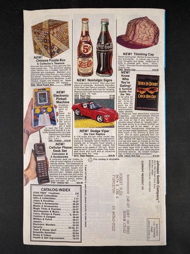 1993 Things You Never Knew Existed Star Trek Magazine Catalog Johnson Smith #933 - Picture 3 of 9