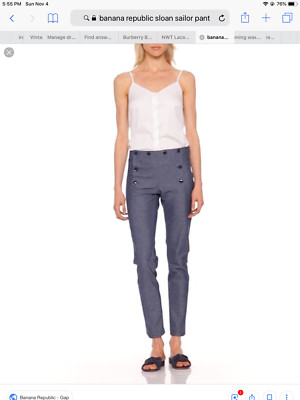 NEW Banana Republic Chambray Sailor 