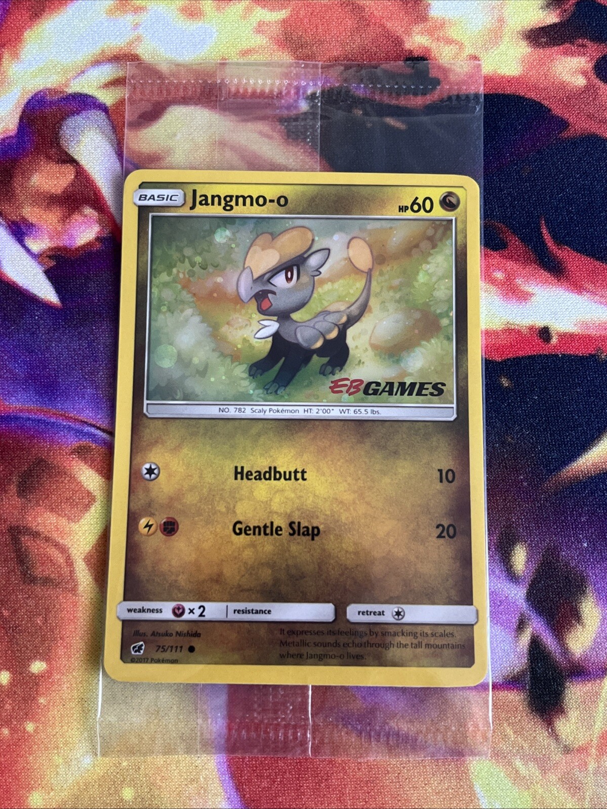 Jangmo-o - 75/111 - Sealed EB Games Reverse Holo - Crimson Invasion Pokemon Card