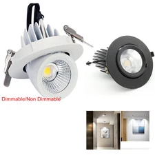 Dimmable LED Recessed Ceiling Down Spot light 10W 12W 15W adjustable + Driver SP