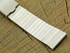 Stainless Steel Bracelet 18mm Deployment Clasp Vintage NOS Unused Watch Band