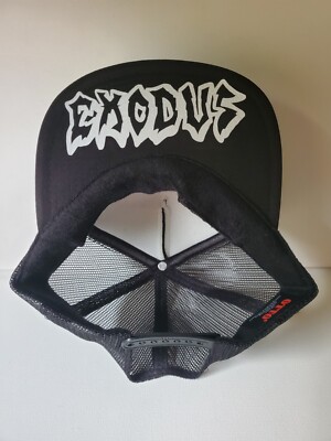 Metal Black Death Gothic Industrial Thrash White Exodo BottomTop Trucker Adjust