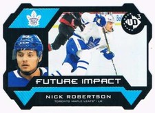 2020-21 UD EXTENDED UD3 FUTURE IMPACT NICK ROBERTSON ROOKIE 0475/1000 TORONTO