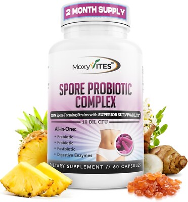 Spore Probiotic Complex All In One Prebiotics and Probiotics for Digestive 09/27