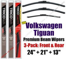 Wipers 3-Pk Premium Front Rear - fit 2009-2017 Volkswagen Tiguan - 19240/210/13G