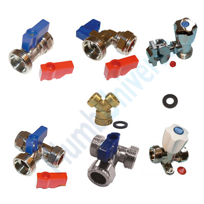 15 mm x 3/4'' BSP Gerät Maschine Trenn-/Serviceventile gerades T-Stück Winkel