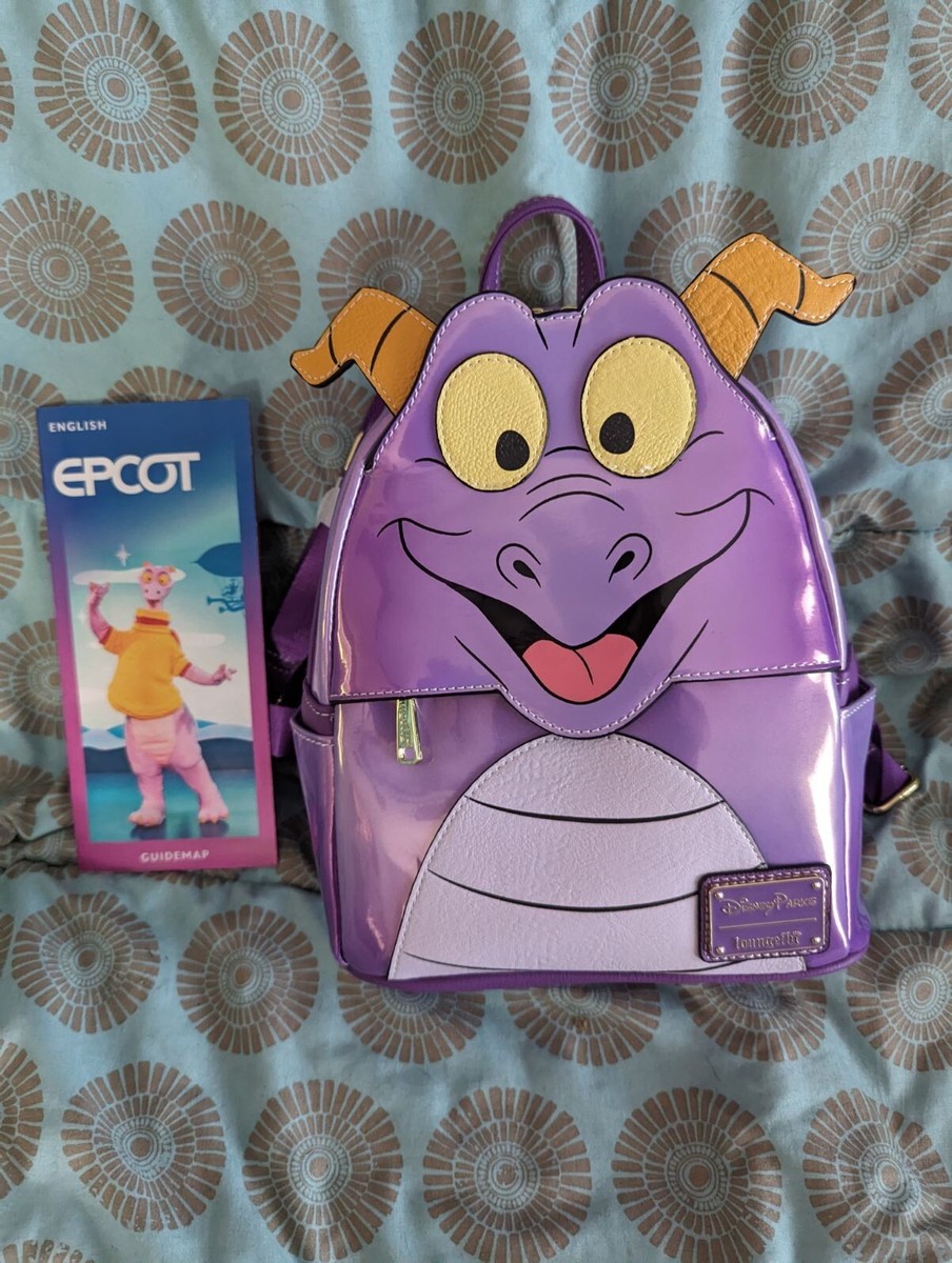 Disney Parks Loungefly Epcot Figment Backpack. NWT Disney Parks Epcot Center Figment Loungefly Backpack NWT LE  main image 3