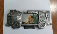 Fetco Pewter Fire Engine Picture Frame - 2 available