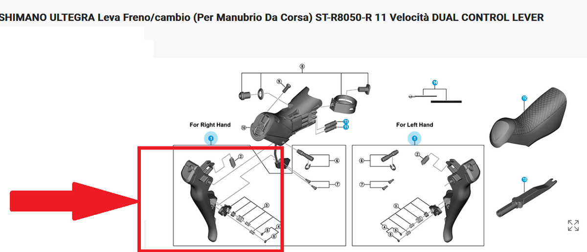 Ultegra R8050 Ultegra Di2 Right Shifter Shimano Ultegra Di2 ST