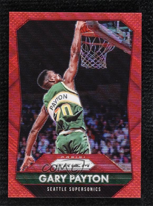 2015-16 Panini Prizm Ruby Wave Prizm 268/350 Gary Payton #285 HOF