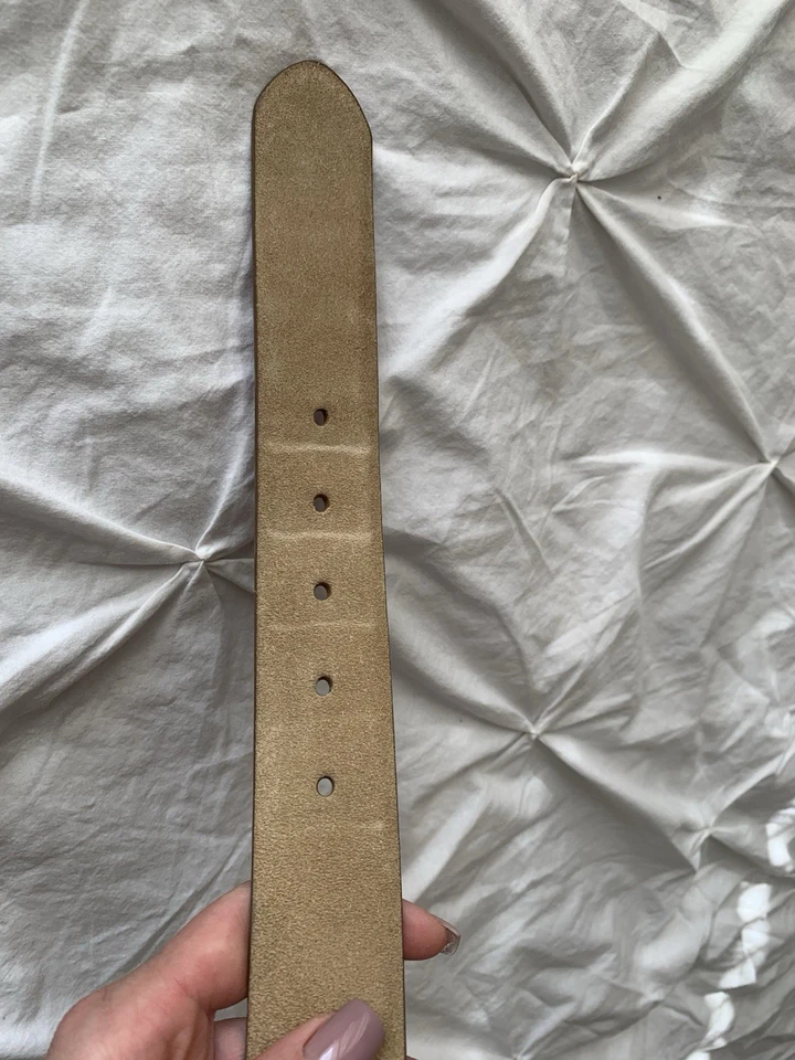 Cinturón de gamuza Ralph Lauren para mujer en marrón claro, hecho en China, talla pequeña Foto 4 de 4