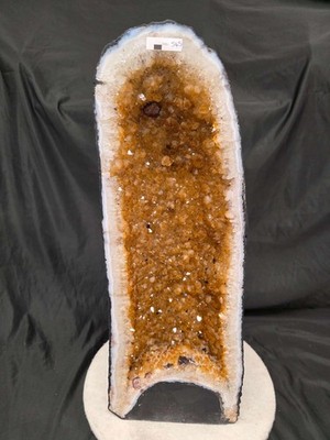 Hohe Citrin Geode 545 Kristall Cluster Druzy Premium Grade 29,05kg H62xB23xT20cm