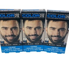 3 Color for Him Brush in Color Gel Black Mustache Beard Sideburns 5 Minute Color