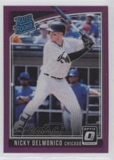 2018 Panini Donruss Optic Rated Rookie Purple Prizm Nick Delmonico Nicky #59 y0i