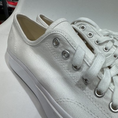 Converse Men's ​Jack Purcell Canvas Unisex Low Top Shoe White