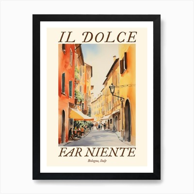 Il Dolce Far Niente Bologna, Italien gerahmtes Wandbild Poster Leinwanddruck Bild