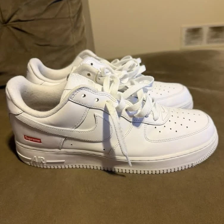 Nike Air Force 1 Supreme White | eBay