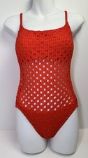 Carmen Marc Valvo Sz 10 One Piece Swimsuit Re...