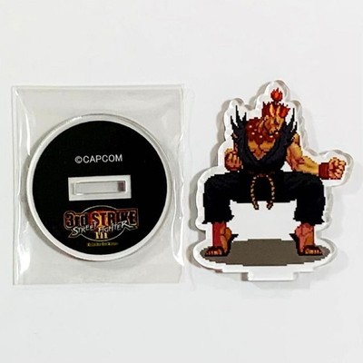 Street Fighter 3 SF3 Pixel Acrylic Stand Akuma Gouki Acsta