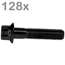 128  split rim bolts M7x32 Steel black for BBS Rial Schmidt O.Z. Dynatech Carlin