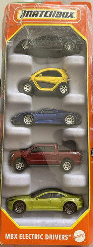 Matchbox 2024 MBX Electric Drivers 5er Pack Tesla/Porsche/Ford F-150/Karma Rarität - Bild 1 von 6