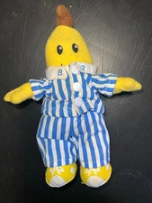 Vintage Bananas in Pajamas B2 Plush 1995 TOMY 90s Kid Show Small 8"