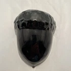 VTG Rare Black  Frankoma Pottery Acorn Nut Wall Pocket Planter Vase 190