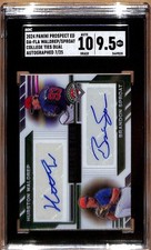 2024 Panini - Waldrep / Sproat #DA-FLA College Ties Dual Auto /25 - SGC 9.5